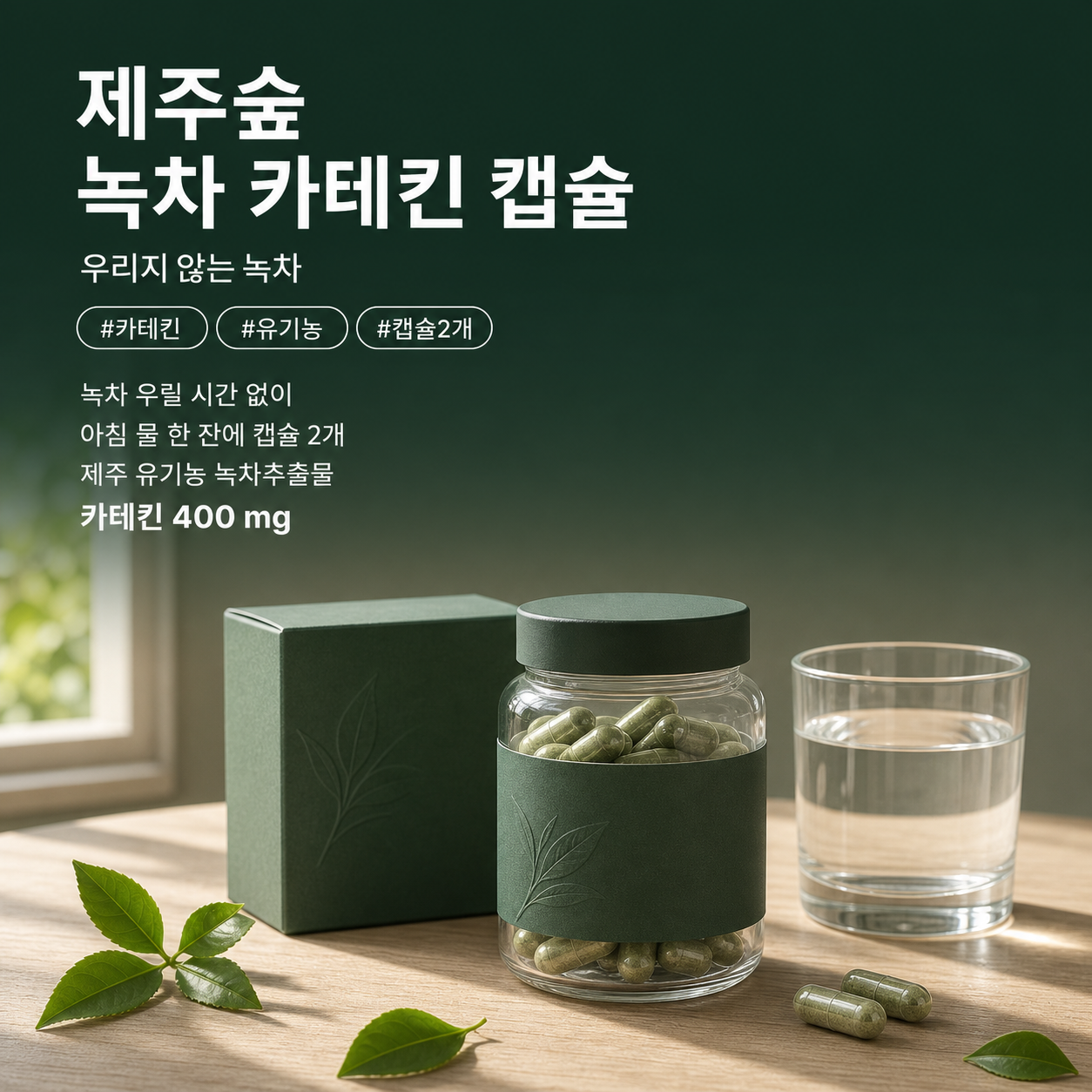 제주숲 녹차 카테킨 캡슐