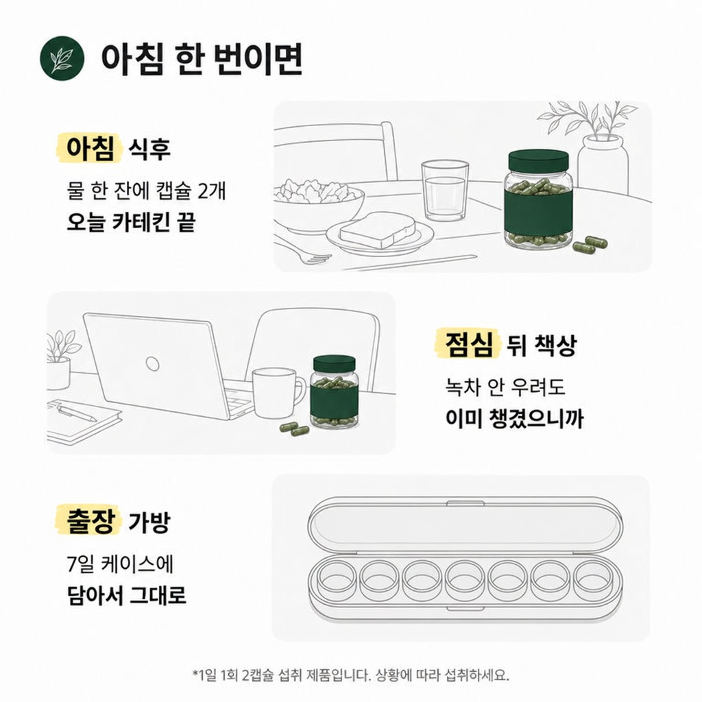 아침 한 번이면